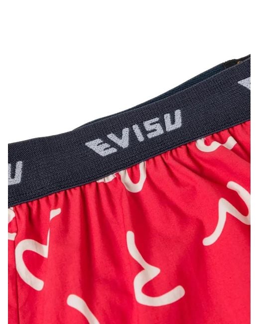 Evisu Red Seagull-Print Boxers for men