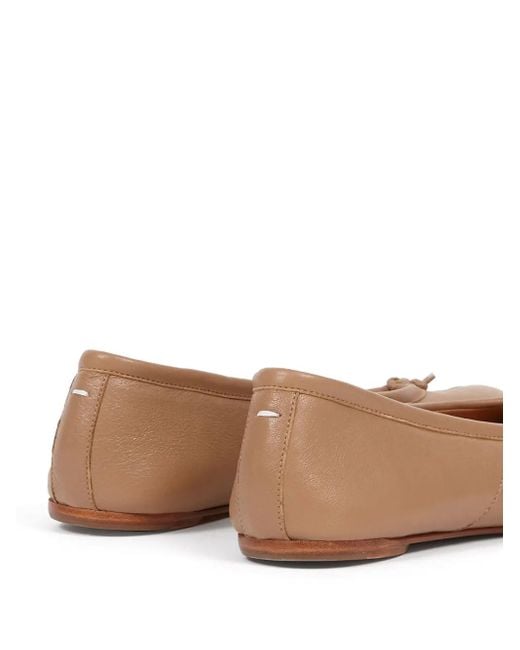 Maison Margiela Brown Tabi Toe Ballet Flats