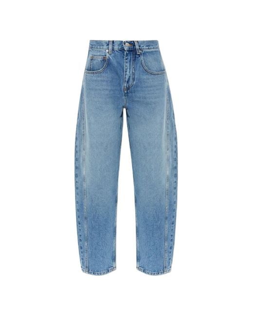 Isabel Marant Blue Oriane Tapered Jeans