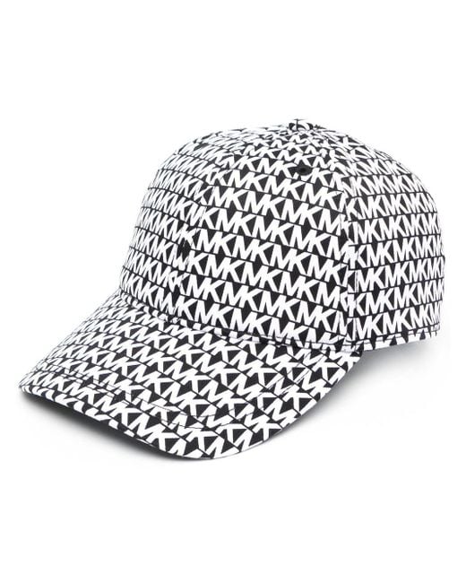 MICHAEL Michael Kors Black Monogram Print Cap