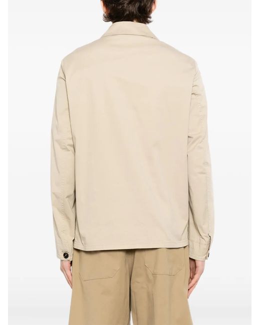 N.Peal Cashmere Natural Canvas Jacket for men