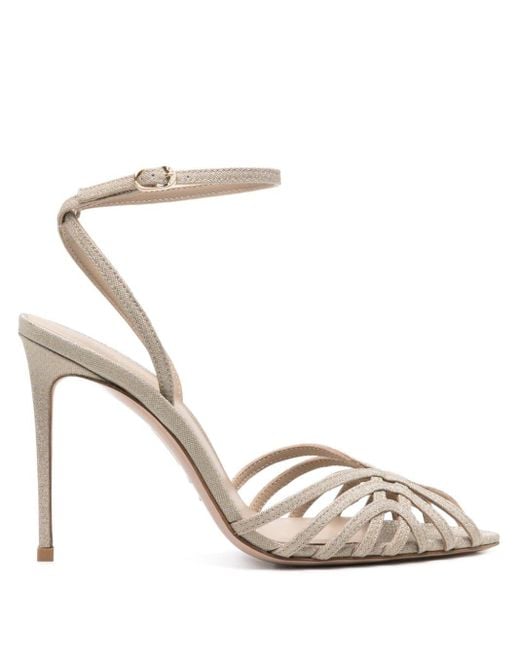 Le Silla Metallic Embrace 105mm Glittered Sandals
