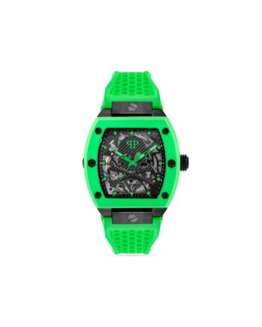 Philipp Plein The Skeleton Horloge 44 Mm in het Green voor heren