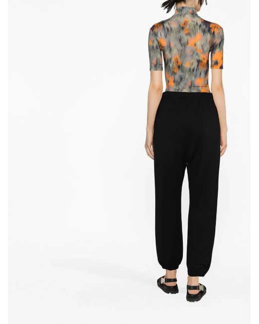 DSquared² Black Logo-Print Track Pants