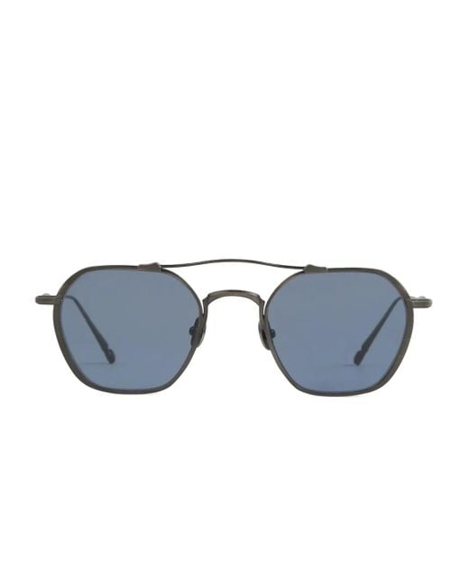 Matsuda Blue Geometric-Frame Sunglasses for men