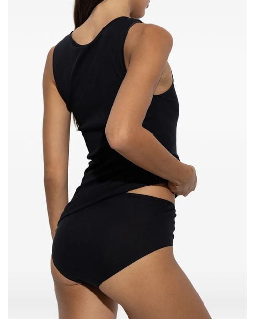Hanro Top Met Kant in het Black
