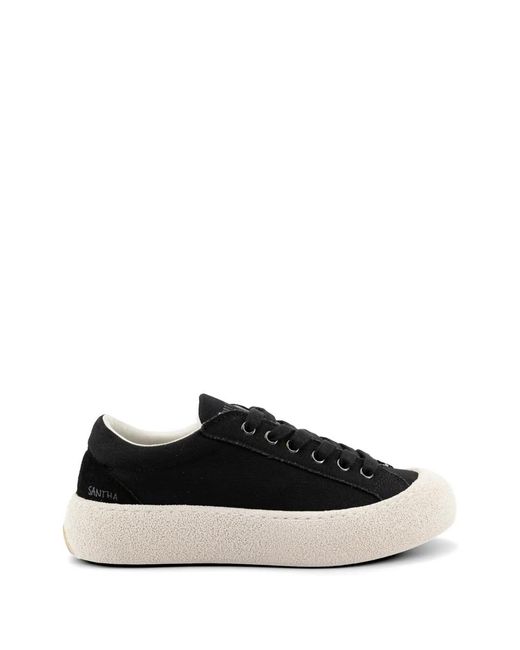 Santha Black Kaouki Platform Sneakers