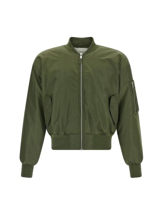 Entire studios Green Zip-Up Bomber Jacket for men