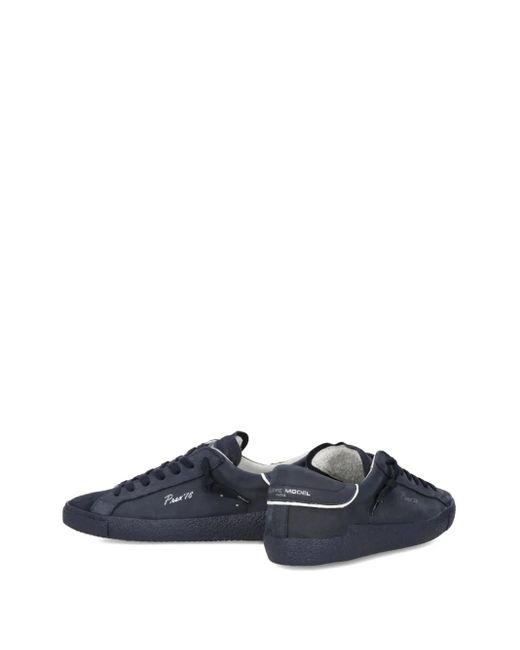 Zapatillas bajas con cordones Philippe Model de hombre de color Blue