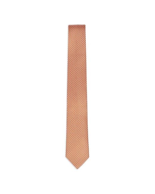 Corbata De Seda Ferragamo de hombre de color White
