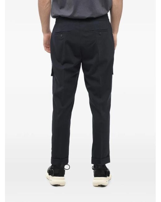 Neil Barrett Black Low-Rise Tailored Trousers for men
