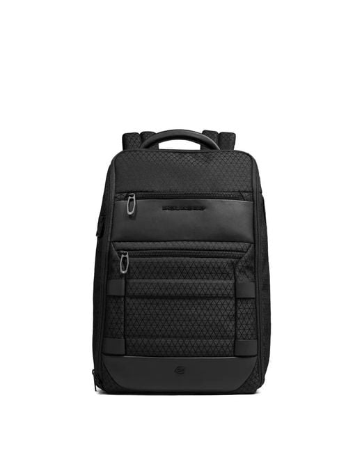Piquadro Black Modular 2-In-1 Backpack for men