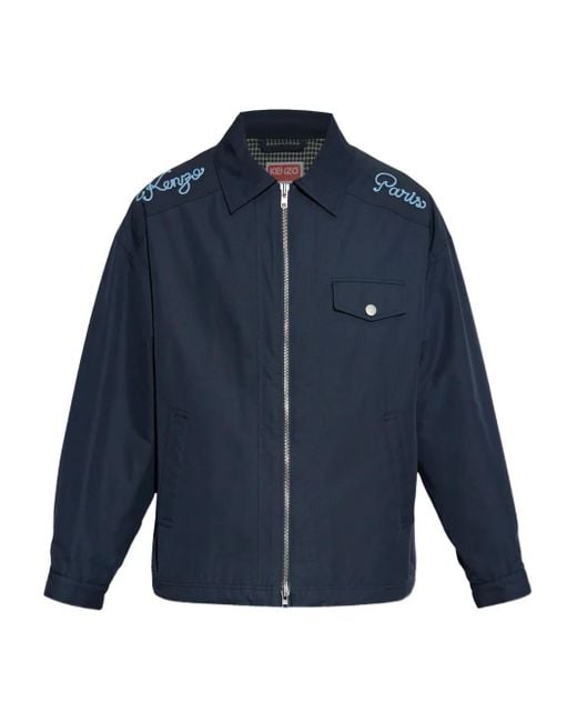 Giacca Paris Con Ricamo di KENZO in Blue da Uomo