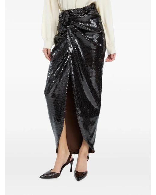 ROTATE BIRGER CHRISTENSEN Black Jupe À Sequins