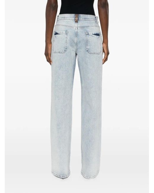 Fabiana Filippi Blue Straight Trousers