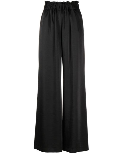 Pantalon ample à taille haute Claudie Pierlot en coloris Black