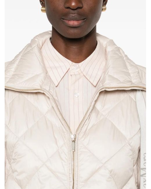 Max Mara Tregic Gewatteerde Bodywarmer in het Natural
