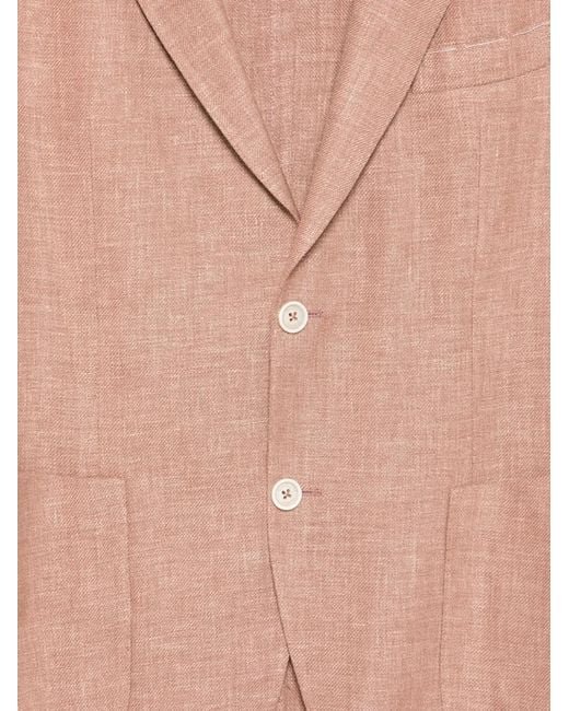 Eleventy Pink Single-Breasted Suit for men