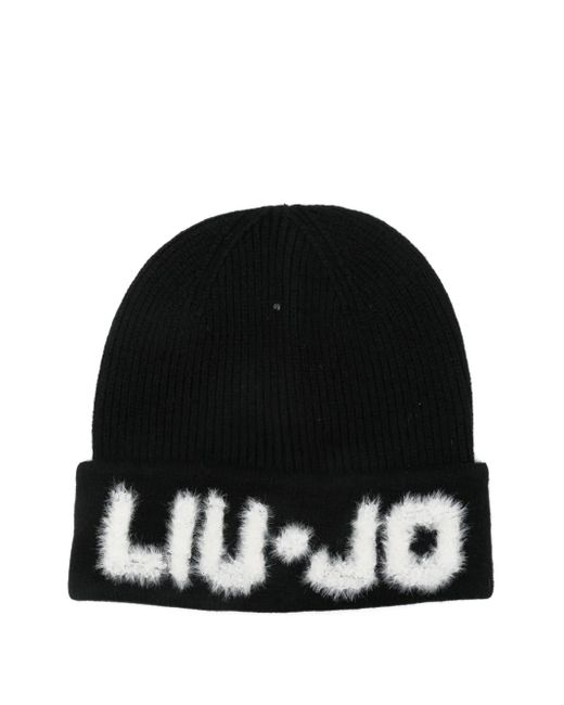 Liu Jo ロゴ ビーニー Black
