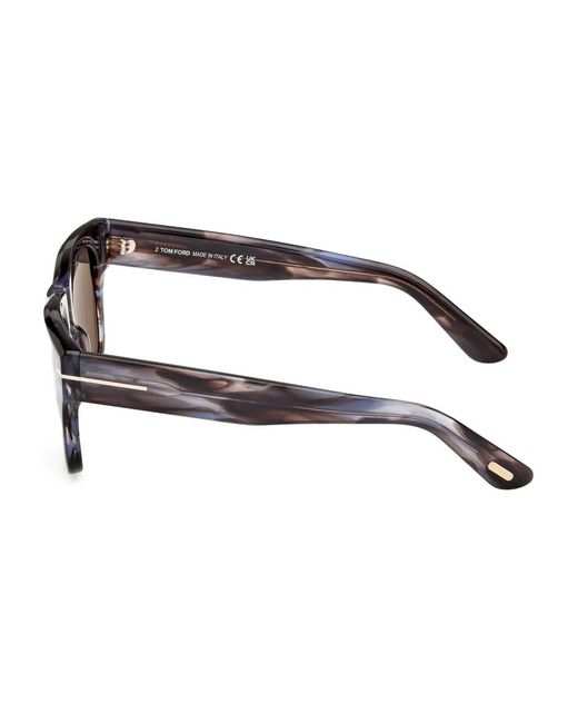 Tom Ford Gray Square-Frame Sunglasses for men