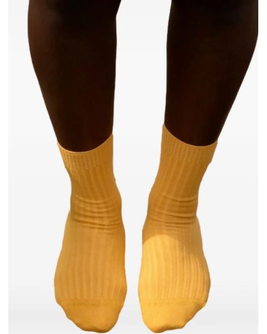 Baserange Metallic Ribbed Socks