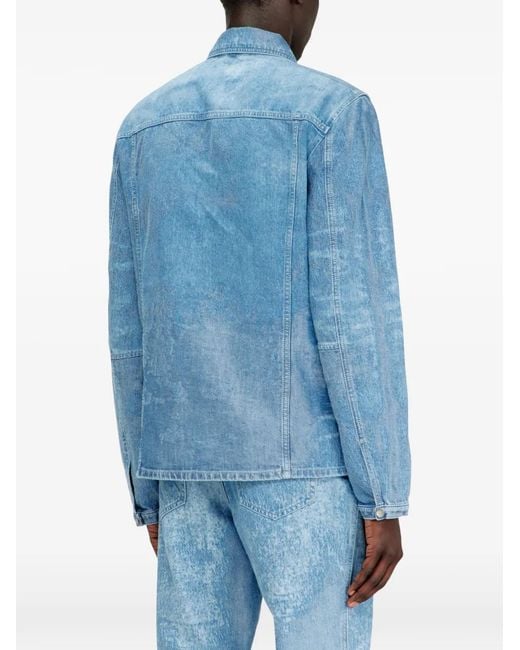 DIESEL Blue D-Seron-Fsi Denim Jacket for men