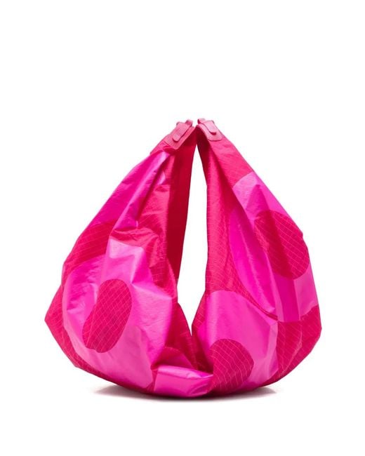 Topologie Pink Logo-Print Tote Bag for men