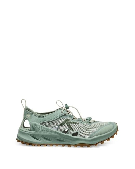 Keen Green Toggle-Fastening Sneakers