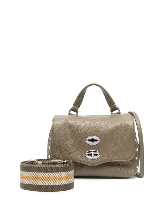 Zanellato Metallic Large Postina Leather Tote Bag