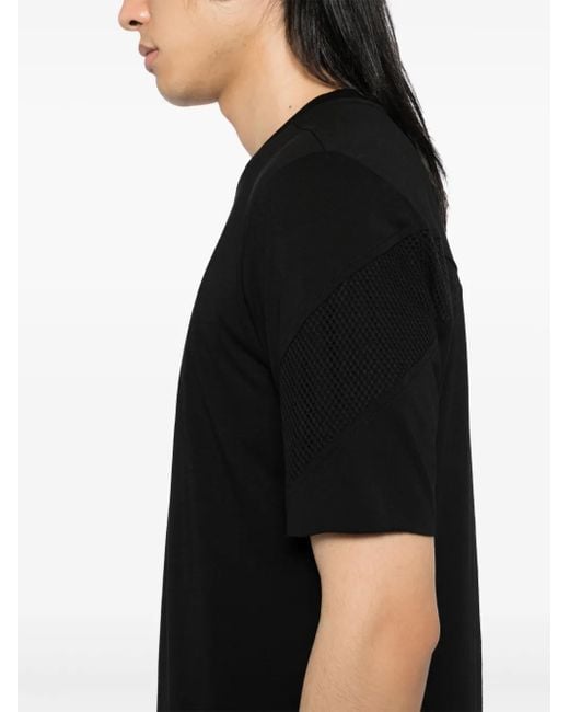 Thom Krom Black Patchwork T-Shirt for men