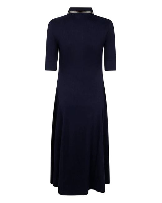 Ralph Lauren Blue Elbow Sleeve Day Dress