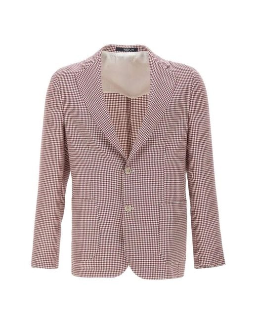 Barba Napoli Pink Easy J Mono Blazer for men