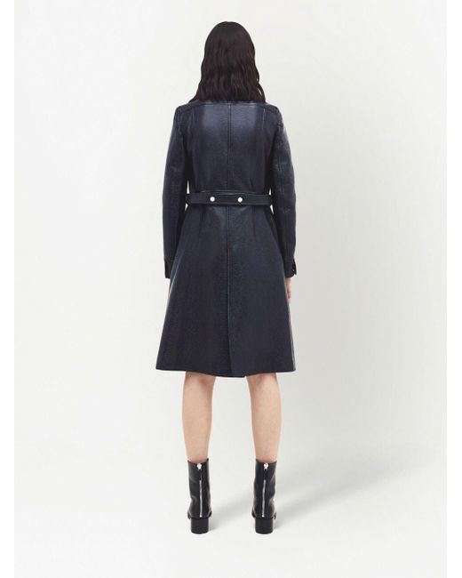 Reedition vinyl trenchcoat di Courreges in Blue