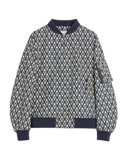 メンズ Valentino Garavani Toute La V ボンバージャケット Gray