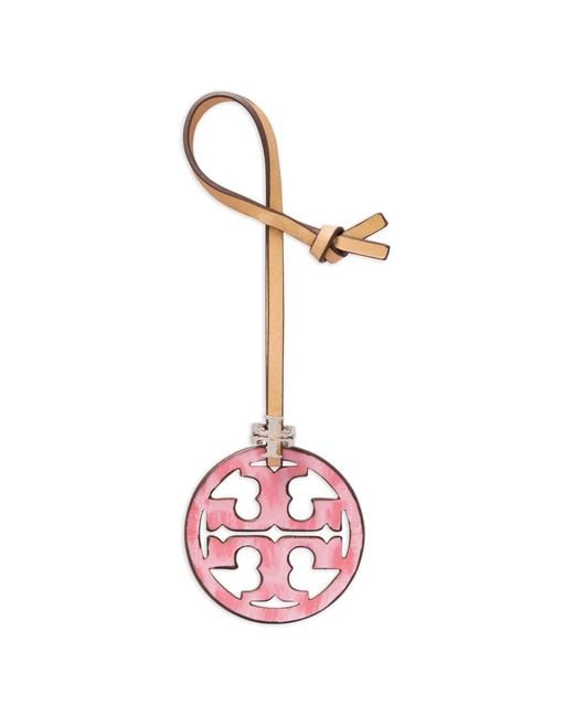 Tory Burch Pink Miller Logo Bag Charm