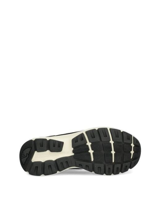 Stepney Workers Club Black Suede-Panel Lace-Up Sneakers for men