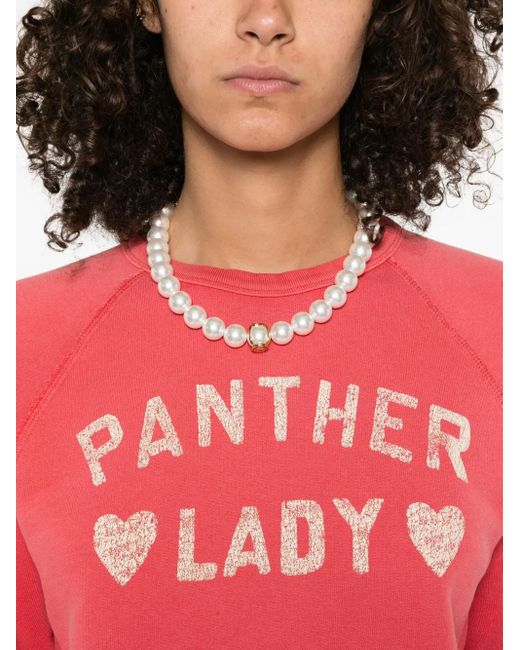 Valentino Garavani Red Panther Lady Sweatshirt