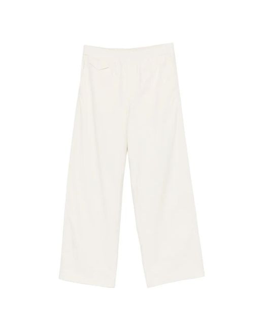 A.P.C. White Elasticated-Waist Trousers for men