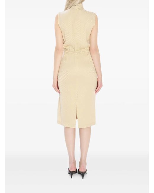 Gucci Natural Gg Jacquard Dress