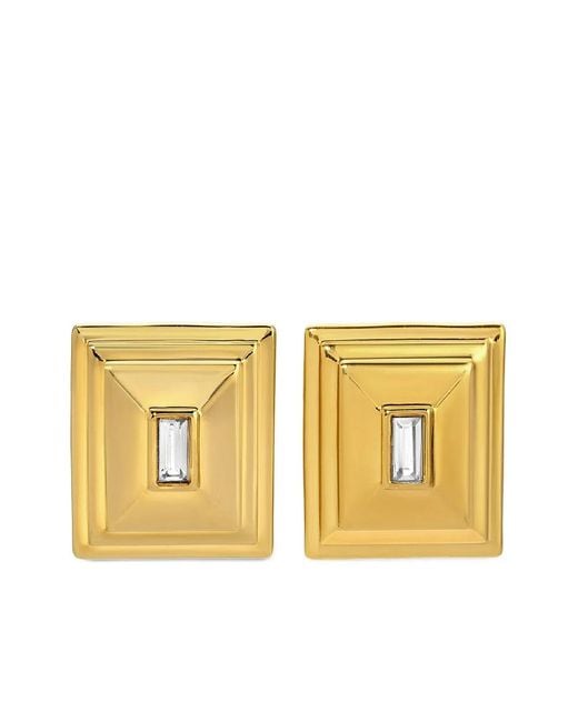 Pendientes Plaza cuadrados Heaven Mayhem de color Metallic