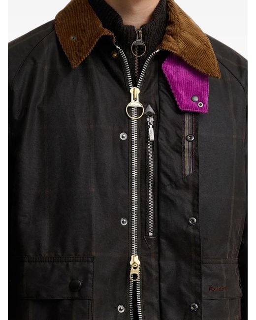 Barbour Black X Paul Smith Corduroy-Collar Jacket for men