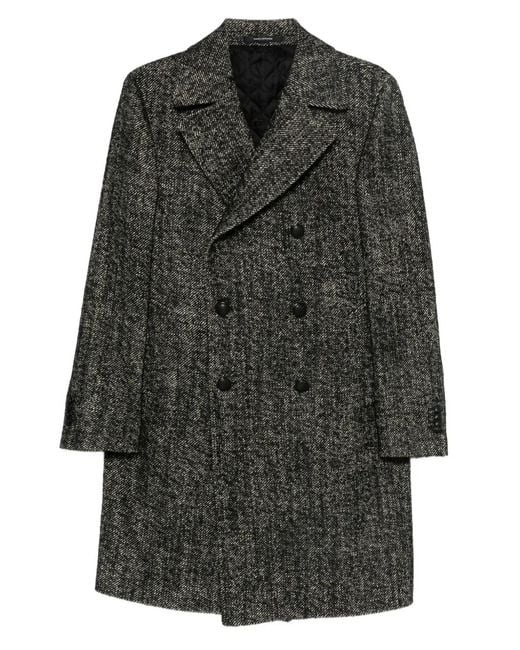 Tagliatore Gray Coats for men
