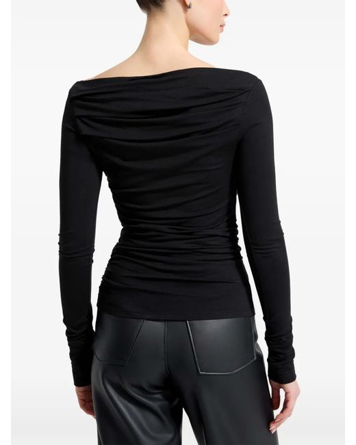 MARCELLA Black Cooper Gathered Top