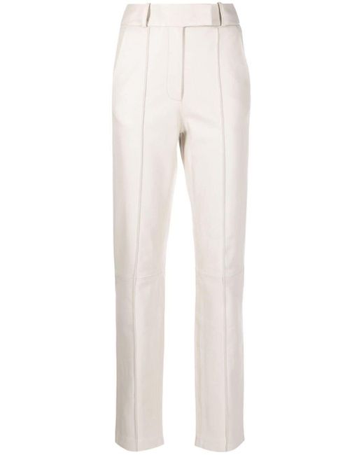 frenken Leer Leren Broek in het Wit - Lyst