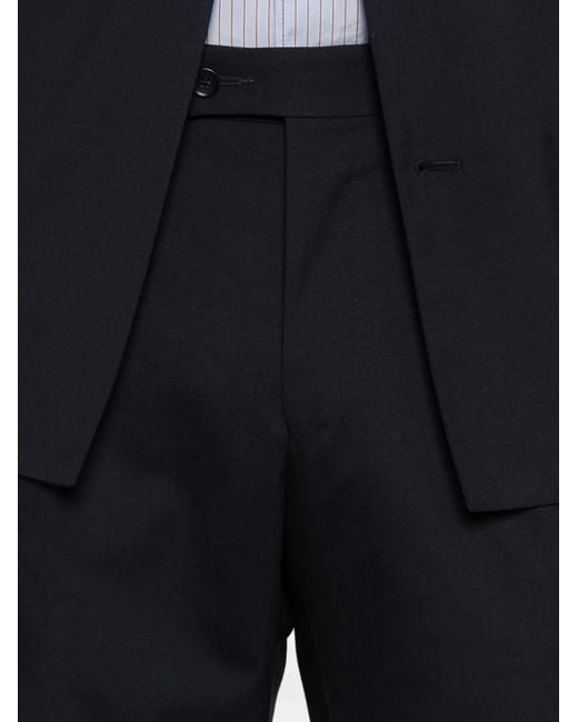 Paoloni Blue Double-Breasted Suit for men