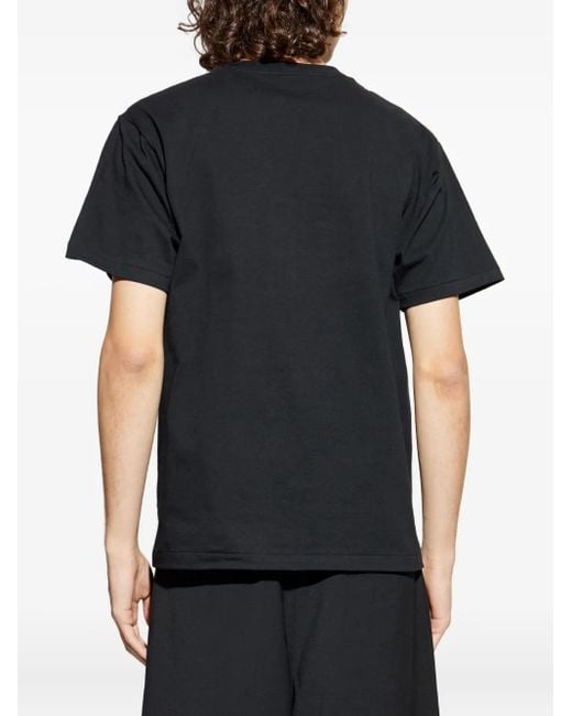 A Bathing Ape Black Logo-Print T-Shirt for men