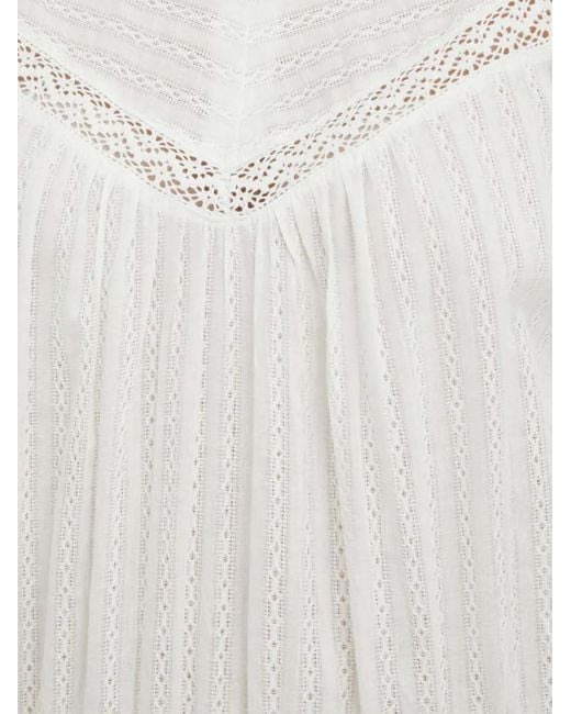 Day Birger et Mikkelsen White Lace-Trim Mini Dress