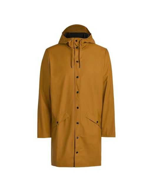 Rains Multicolor Manteau Boutonné À Capuche for men