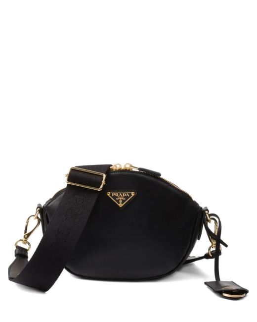 Prada トライアングルロゴ ショルダーバッグ Black