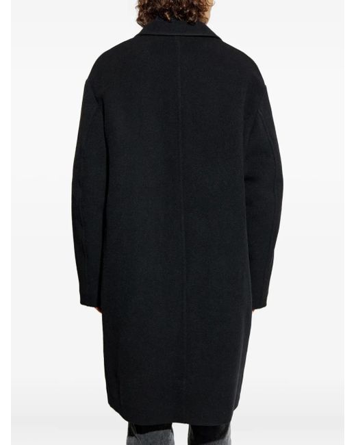 Isabel Marant Blue Collared Button-Fastening Coat for men